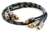 SWAT SIX-4075 межблочный кабель 4RCA-4RCA 0.75 м