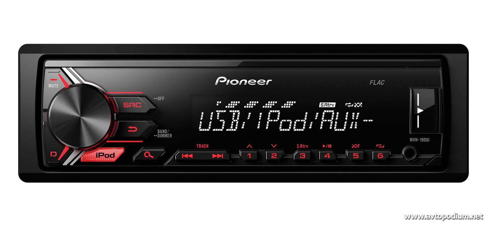 Pioneer MVH-190UI — купить в Твери с бесплатной доставкой - Автоподиум