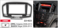 Переходная рамка 10 дюймов Opel Insignia 2008-2013