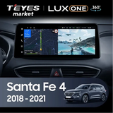 Teyes LUX ONE  6/128 HYUNDAI Santa Fe 2021+   камеры 360