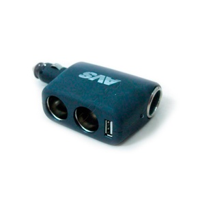 Разветвитель прикуривателя AVS CS311U 12/24 (3 выхода+USB)