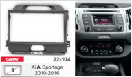 Переходная рамка 9 дюймов Sportage 2010-2016 (SL)