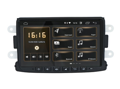 Incar XTA-1401 Штатная магнитола Renault Duster17+, Android 10/1024*600, IPS, wi-fi, 8"