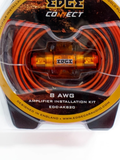 EDGE EDC-AK820 Комплект для подключения 2-канального усилителя 8Ga CCA