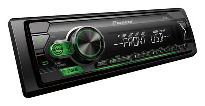 PIONEER MVH S110UBG Автомагнитола 1din, iPOD, USB, зеленая подсветка