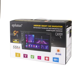 Eplutus CA909 на базе Android 15, 55Wx4, 4ГБ+64ГБ, Wi-Fi, BT 6.0, 9", 1280х800