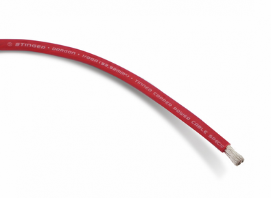 Силовой кабель 0 Ga Stinger Dragon Red
