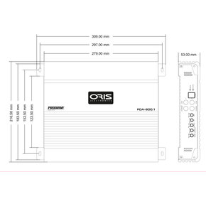 Oris Electronics PDA-800.1 1-канальный усилитель