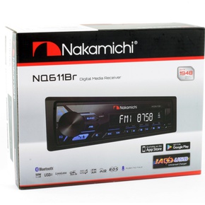 Nakamichi NQ611BR Автомагнитола 1 din, USB, AUX, ВТ, 4*50 Вт