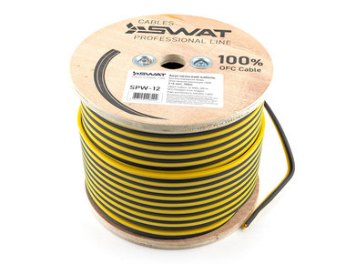 SWAT SPW-12 Акустический кабель 2*4,0 мм2 желто-черный медь