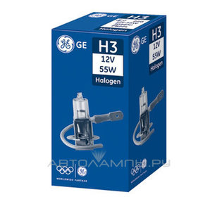 Лампа GE H3 12V 55W (Pk22s)